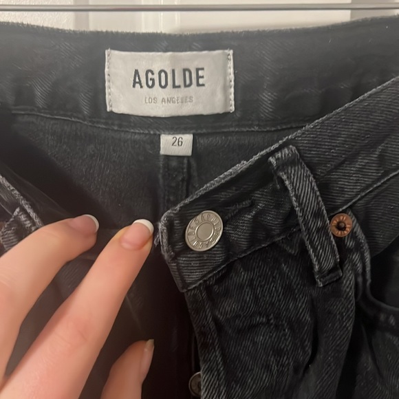 AGOLDE | Cherie High Rise Straight in Distortion - Picture 3 of 6